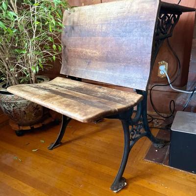 Antique school desk