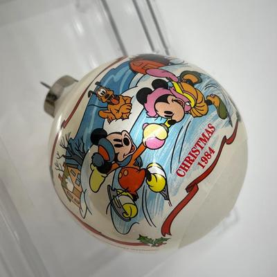 Six Late 1900â€™s Collectible Disney Ball Ornaments
