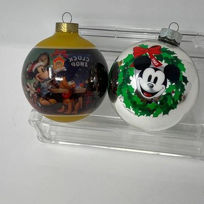 Six Late 1900â€™s Collectible Disney Ball Ornaments