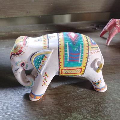 8pc traditional animal pottery