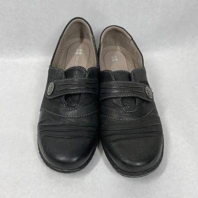 Naturalizer Leather Loafer Shoes Black 8W