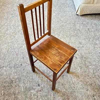 Antique Wooden Doll Chair