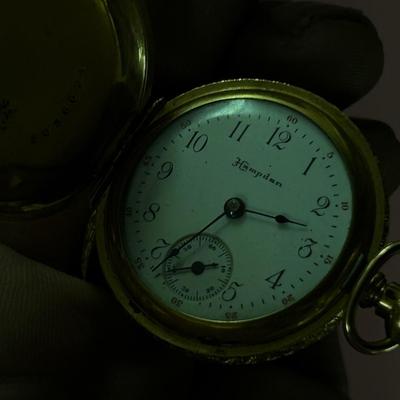 Hampden Pocket Watch - Gold Filled - parts or repair