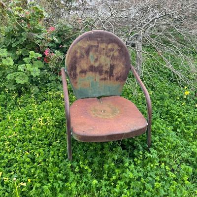 Vintage Metal Lawn Chair - Lot of 2