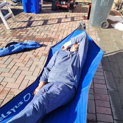 Kelly's portable hammock with bag and stand