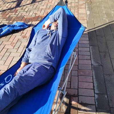 Kelly's portable hammock with bag and stand