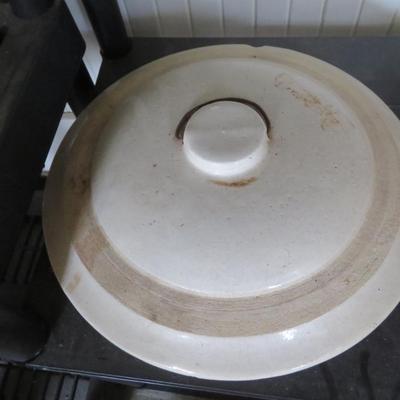 Crock lids and water containers - as is