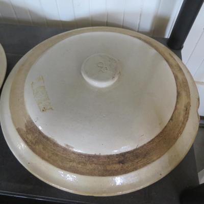 Crock lids and water containers - as is