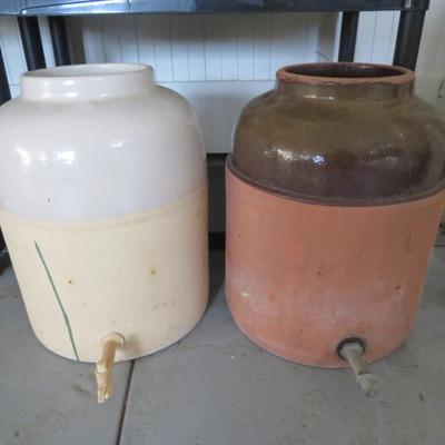 Crock lids and water containers - as is