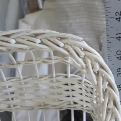 Antique Wicker Baby Bassinet, Decorative