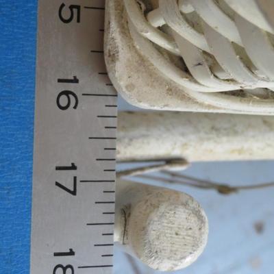 Antique Wicker Baby Bassinet, Decorative