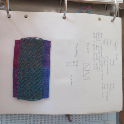 Weave Patters sample bool - hand made