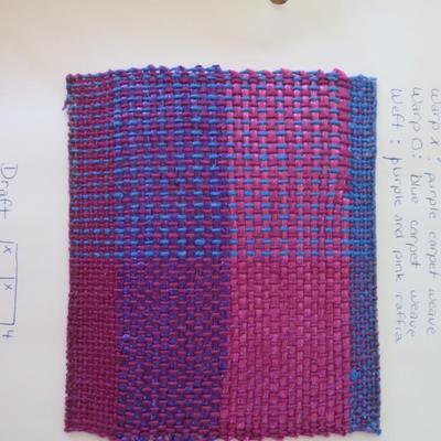 Weave Patters sample bool - hand made