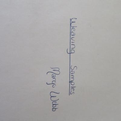 Weave Patters sample bool - hand made