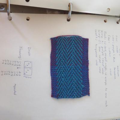 Weave Patters sample bool - hand made