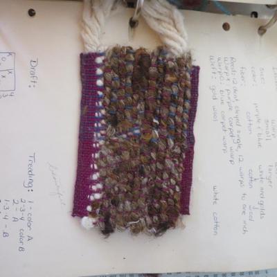 Weave Patters sample bool - hand made