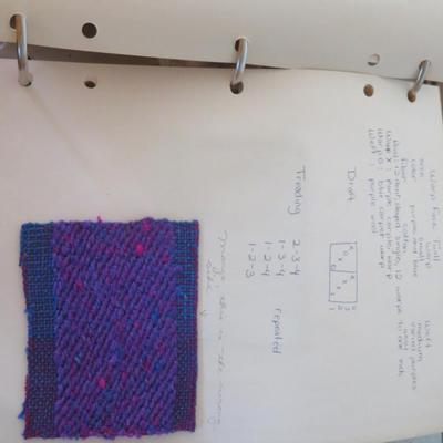 Weave Patters sample bool - hand made