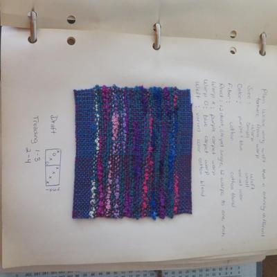 Weave Patters sample bool - hand made