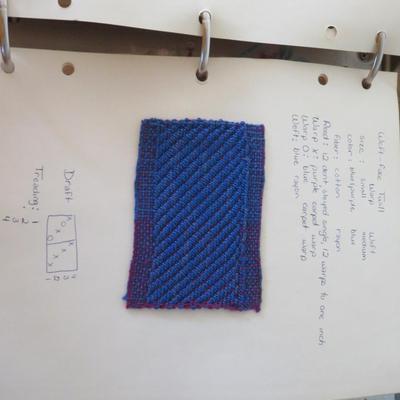 Weave Patters sample bool - hand made