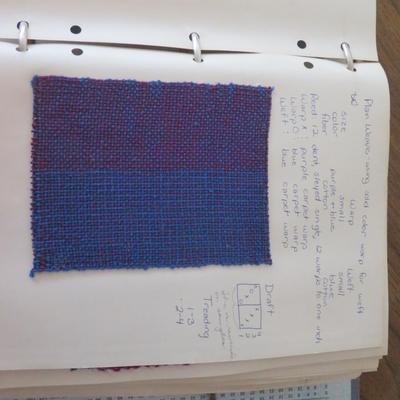 Weave Patters sample bool - hand made