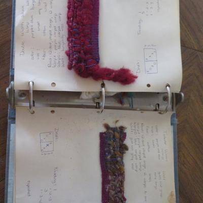 Weave Patters sample bool - hand made