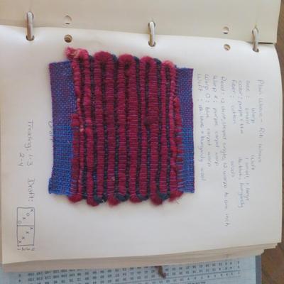 Weave Patters sample bool - hand made