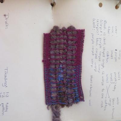 Weave Patters sample bool - hand made