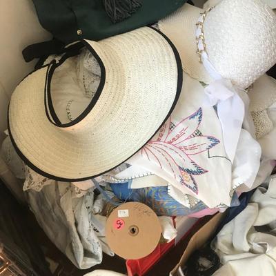 Sewing room Lot - All seen - boxes full, Plastic containers - Trim - Linen ++++