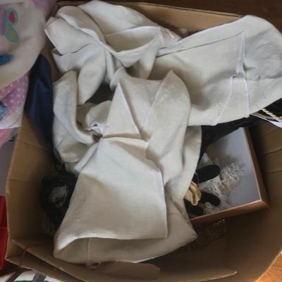 Sewing room Lot - All seen - boxes full, Plastic containers - Trim - Linen ++++
