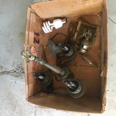 Table lot of lamps - all seen