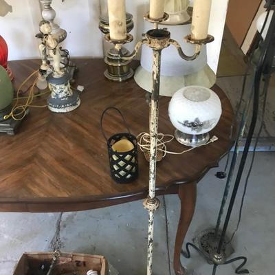Table lot of lamps - all seen