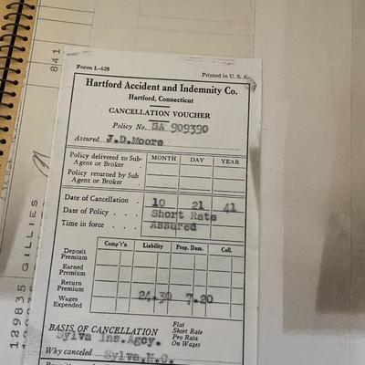 Vintage Sylva Supply Co Ephemera Lot (Checkbook Registers and Checks)