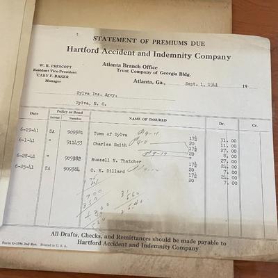 Vintage Sylva Supply Co Ephemera Lot (Checkbook Registers and Checks)