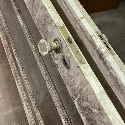 Vintage Pair of 9 Pane Doors