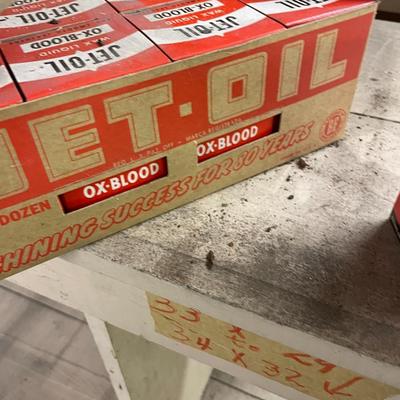 Vintage Case of Jet Oil Ox Blood Shoe Polish (12 Bottles)