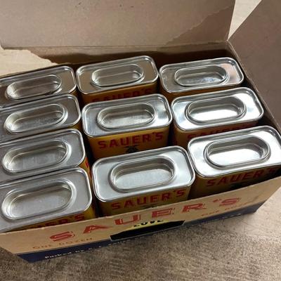 Vintage Partially Full Case of Sauer's Cloves