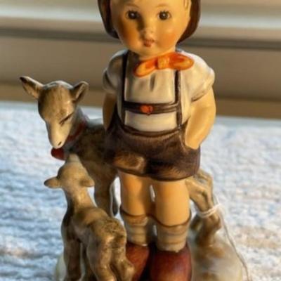 HUMMEL Figurine #200/0 TMK-3 LITTLE GOAT HERDER 4.75" Tall in Good Preowned Condition as Pictured.