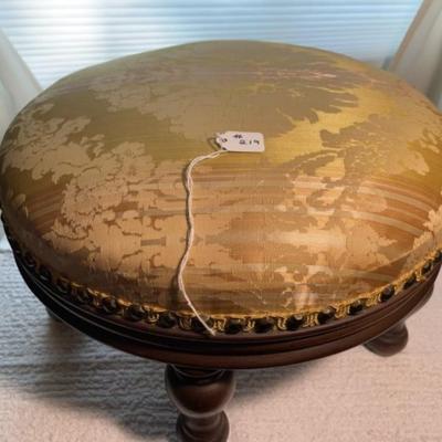 Vintage Five-Legged Foot Stool Preowned from an Estate 9" x 14" x 7" in Good Preowned Condition.