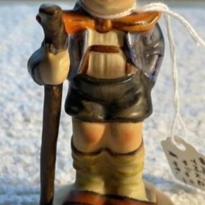HUMMEL Figurine #16/2/0 TMK-2 LITTLE HIKER 4.25" Tall in Good Preowned Condition as Pictured.
