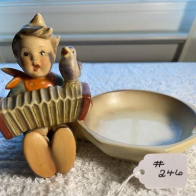 HUMMEL Figurine #114 TMK-3 LET'S SING ASHTRAY 3.50"x 6.75" in Good Preowned Condition as Pictured.