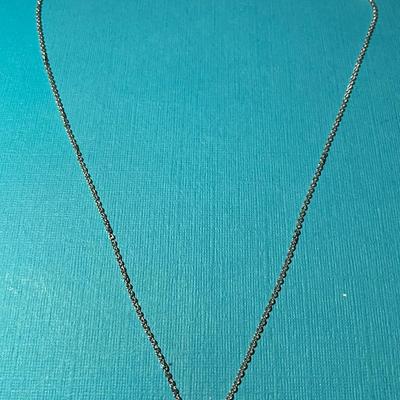 Vintage "SOPHIA" Designer 18" Sterling Silver Fashion Pendant Necklace in VG Preowned Condition.