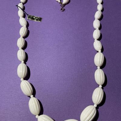 Vintage Genuine Lucite 30" Fashion Necklace in New w/Tag Condition.