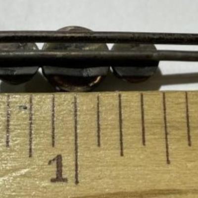Antique .800 Silver Hand Made Pin/Brooch Preowned from an Estate in VG Toned Condition.