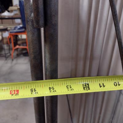 Metal Frame and Glass Shelving Unit