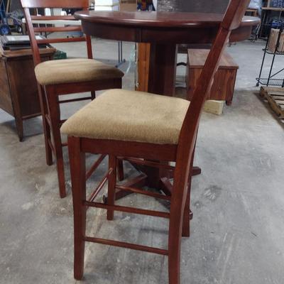 Bistro Height Table with Two Bar Stools