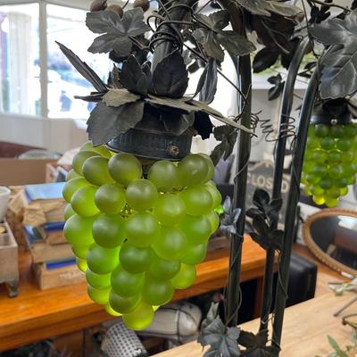 Vintage Grape Cluster Lamp As Is