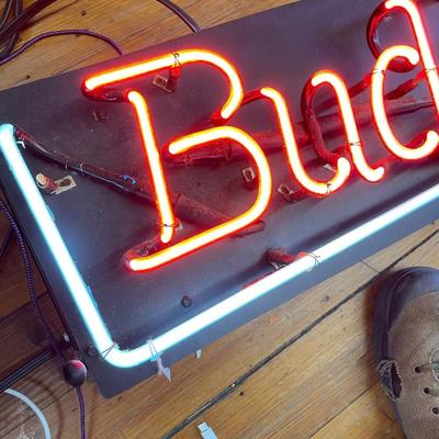 Vintage Bud Dry Neon Sign