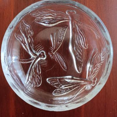 4 dragonfly paperweights