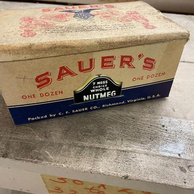 Two Cases of Sauer's Whole Nutmeg (12 Containers per Case)