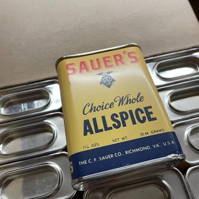 Two Cases of Sauer's Whole Allspice (12 Containers per case)